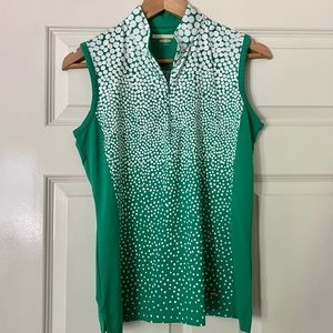 Greg Norman women’s golf sleeveless polo
